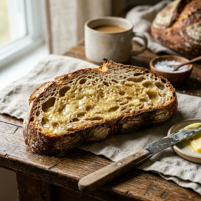 Evde Klasik İzmir Ekşi Mayalı Köy Ekmeği