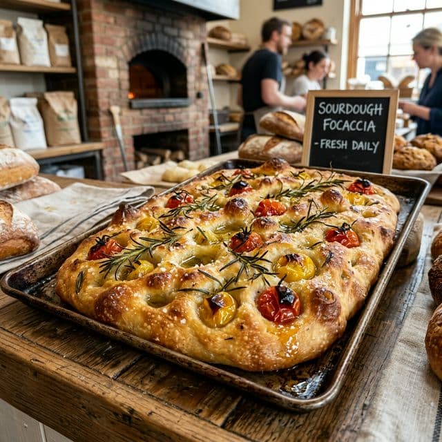 Zeytinyağı Banyolu İtalyan Klasiki: Focaccia