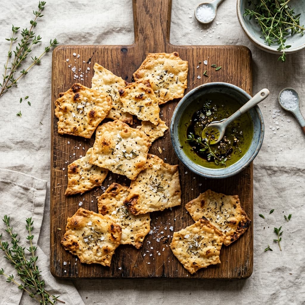 Ekşi Maya Artıklarından Çıtır Tuzlu Kraker