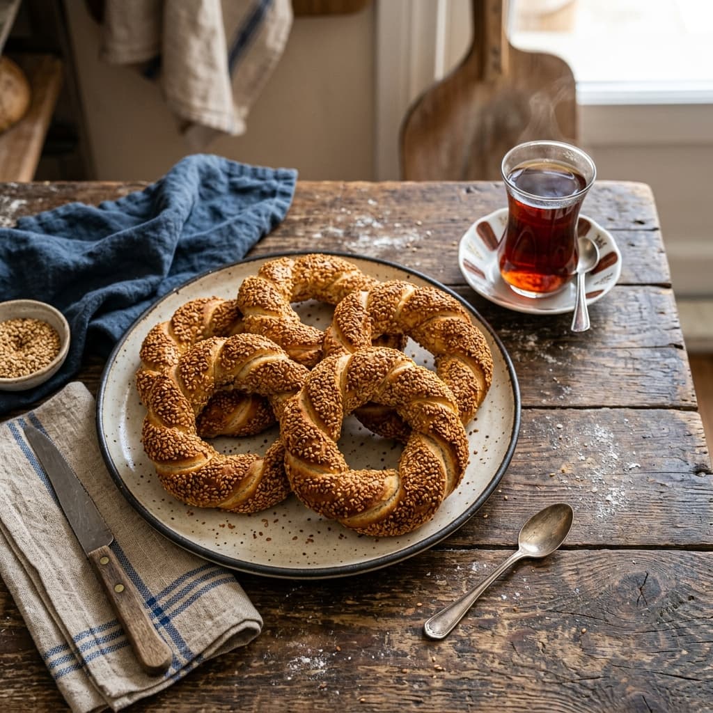 İzmir Gevreği Formunda, Gerçek Ekşi Mayalı Simit